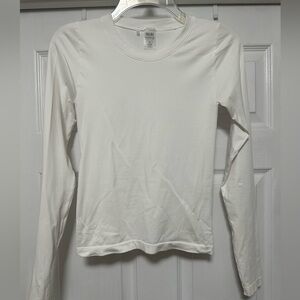 Sunday Best Cream Long Sleeve Fitted Tee